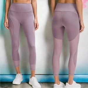 NWT Lululemon Wunder Train Mesh Panel HR Tight 25" Violet Verbena Size 4